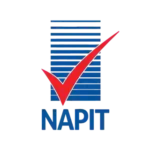 Napit logo, representing accreditation and certification for electrical and building professionals.